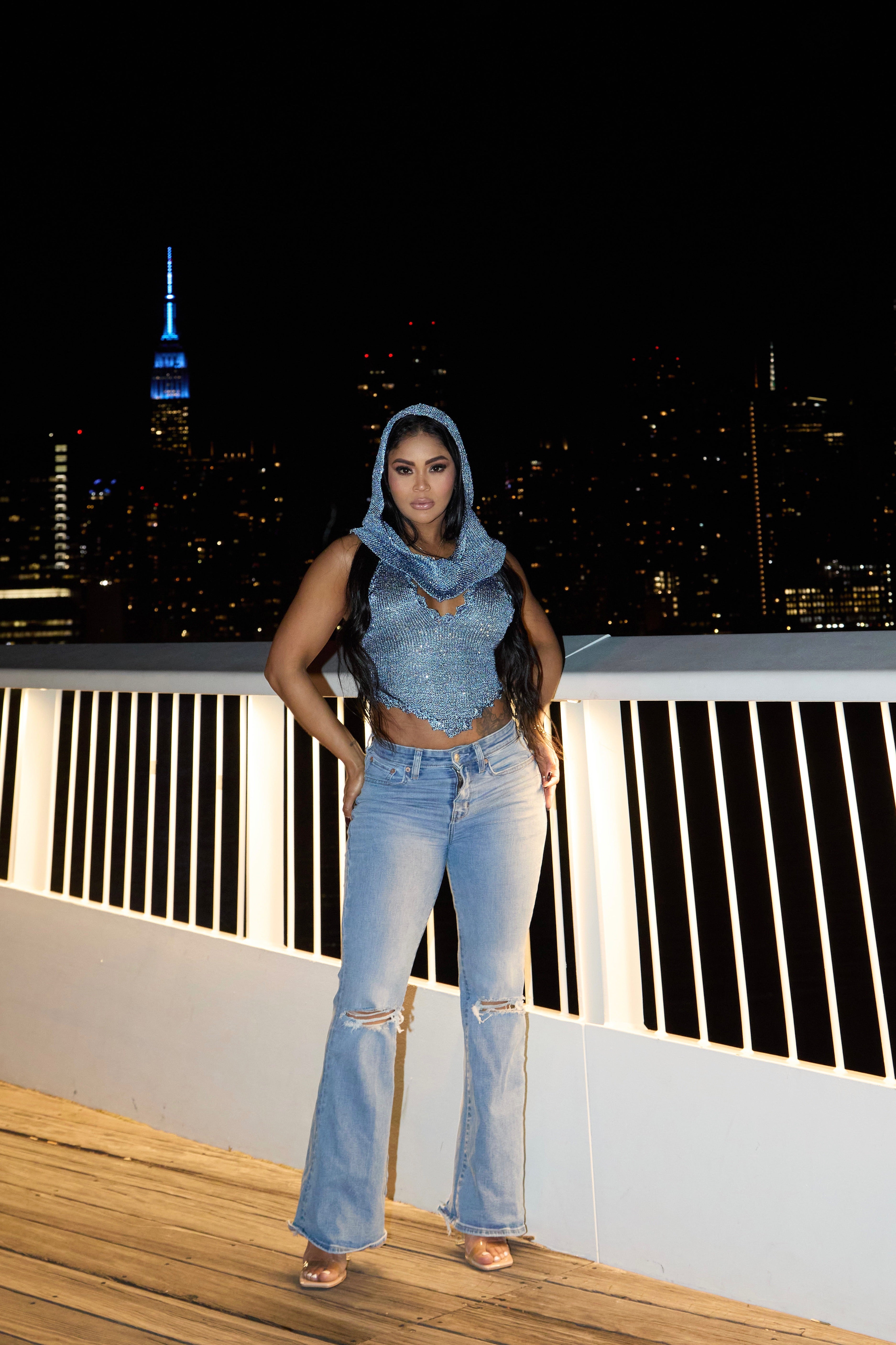 CAIRO TOP - AZUL OCEANO
